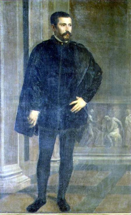 Portrait of Diego Hurtado de Mendoza (1503-75), Spanish politician od Tizian (ve skutečnosti Tiziano Vercellio)
