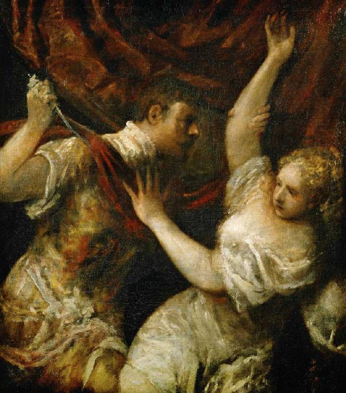 Tarquinius und Lucrecia od Tizian (ve skutečnosti Tiziano Vercellio)