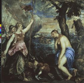 Titian / Spain aiding Religion / 1566-75