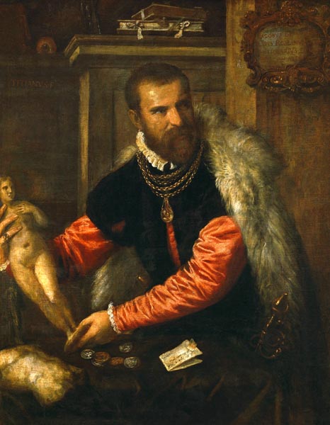 Jacopo de ' Strada od Tizian (ve skutečnosti Tiziano Vercellio)