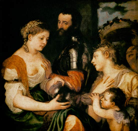 Allegory of Married Life od Tizian (ve skutečnosti Tiziano Vercellio)