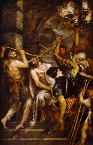 The Crowning with Thorns od Tizian (ve skutečnosti Tiziano Vercellio)