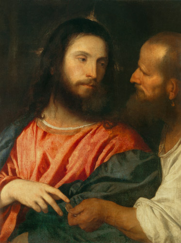 The interest groschen od Tizian (ve skutečnosti Tiziano Vercellio)