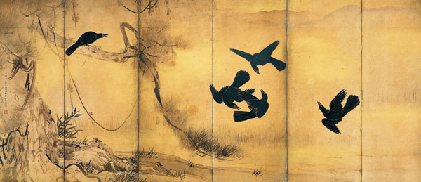 Crows od Tohaku Hasegawa 