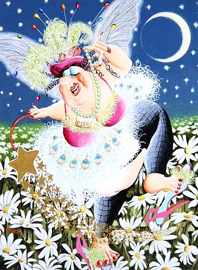 Beryl the Fairy weaves her magic spell as she dances through fields of daisies, 2007 (acrylic on pan od Tony  Todd
