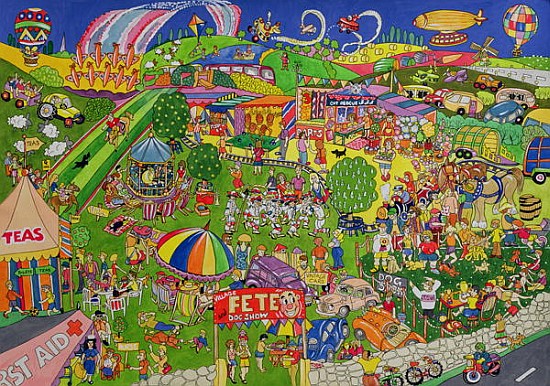The Summer Fete, 1999 (w/c on paper)  od Tony  Todd