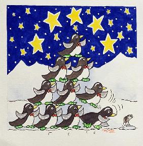 Penguin Formation, 2005 (w/c on paper) 