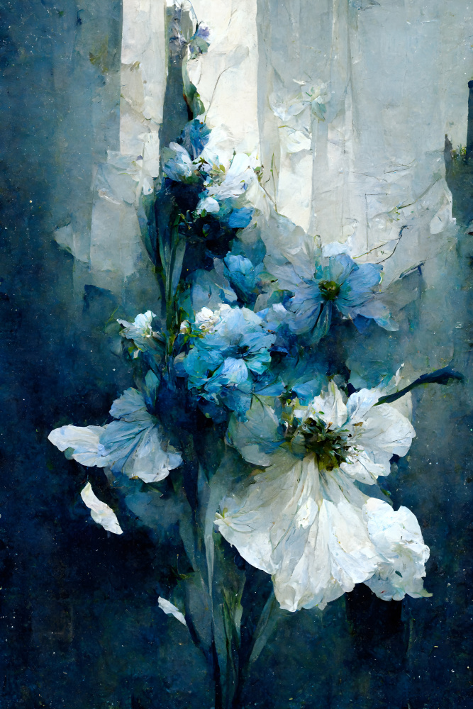 Blue Flower Bouquet od Treechild