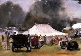 Vintage Motor Rally, 1991 (w/c on paper) 