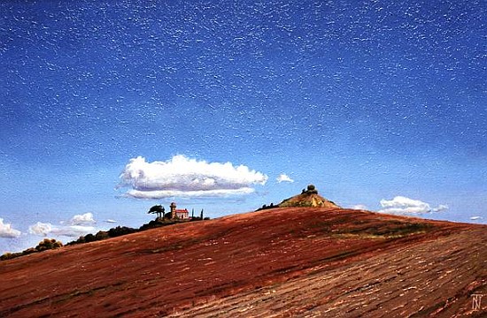 Big Sky, Hill Top, Todi, Umbria, 1998 (oil on canvas)  od Trevor  Neal
