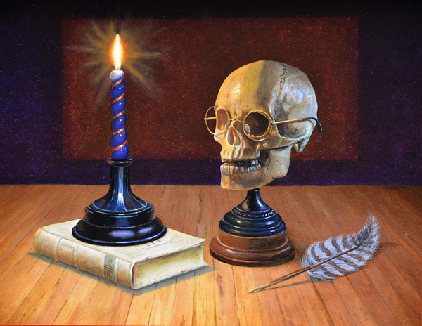 Candle and Skull od Trevor  Neal
