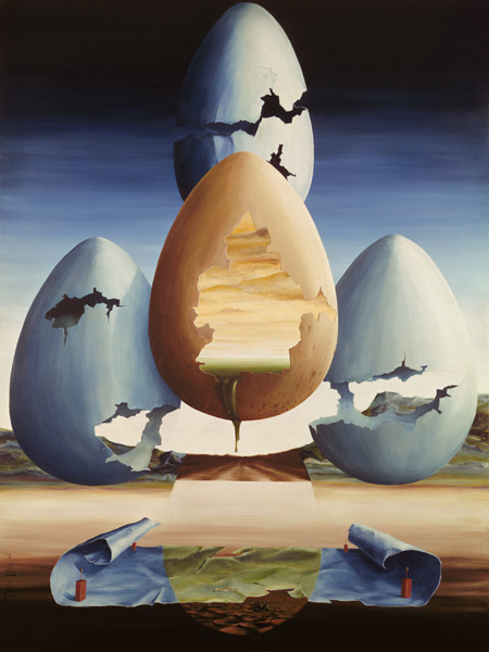 Eggs, 1971 (oil on canvas)  od Trevor  Neal