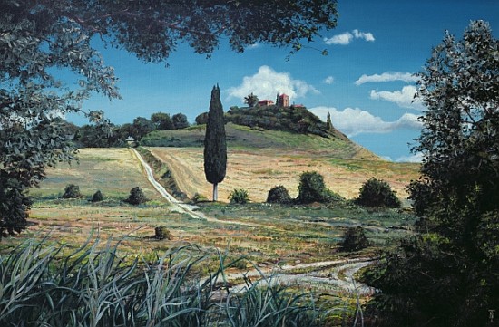 Lollipop Tree, Umbria, 1998 (oil on canvas)  od Trevor  Neal