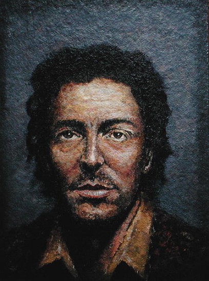 Springsteen (b.1949) (acrylic on straw board)  od Trevor  Neal