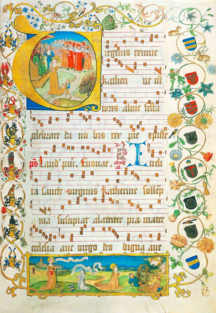 Leaf from Antiphonary for Elisabeth von Gemmingen od Unbekannter Künstler