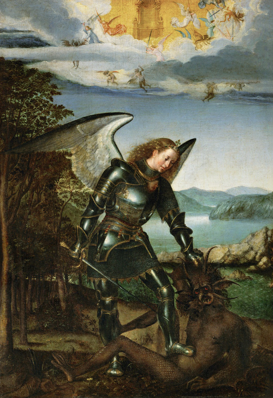 Saint Michael the Archangel od Unbekannter Künstler