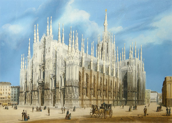 The Milan Cathedral od Unbekannter Künstler