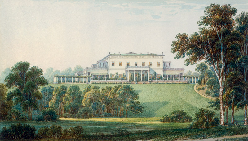 The Summer Palace of Duke of Leuchtenberg in Sergievka od Unbekannter Künstler