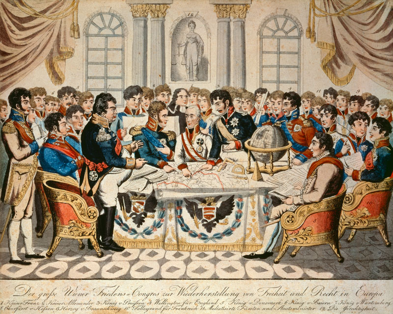 The Congress of Vienna od Unbekannter Künstler