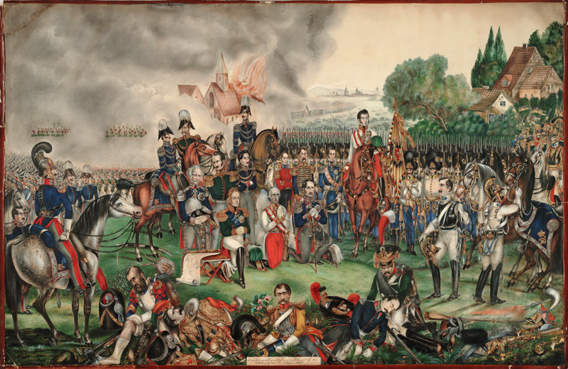A Sacred Moment after the Battle of the Nations on October 18, 1813 od Unbekannter Künstler