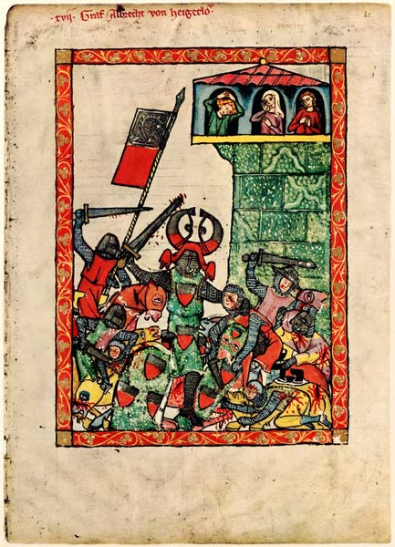 Count Albrecht II of Hohenberg (From the Codex Manesse) od Unbekannter Künstler