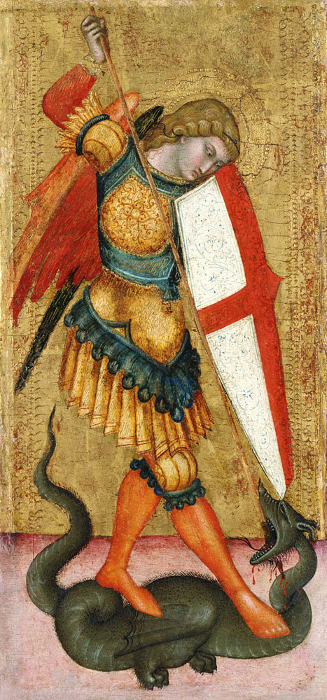 Saint Michael and the Dragon od Unbekannter Künstler