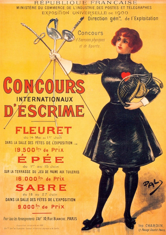 Official poster for the 1900 Summer Olympics in Paris od Unbekannter Künstler