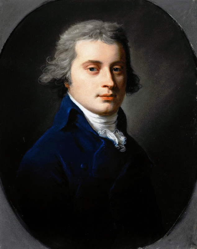 Portrait of Pavel Petrovich Bakunin (1766-1805) od Unbekannter Künstler