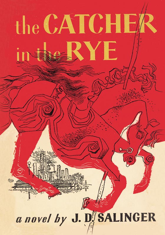 Book Cover of "The Catcher in the Rye" by J. D. Salinger. First Edition od Unbekannter Künstler