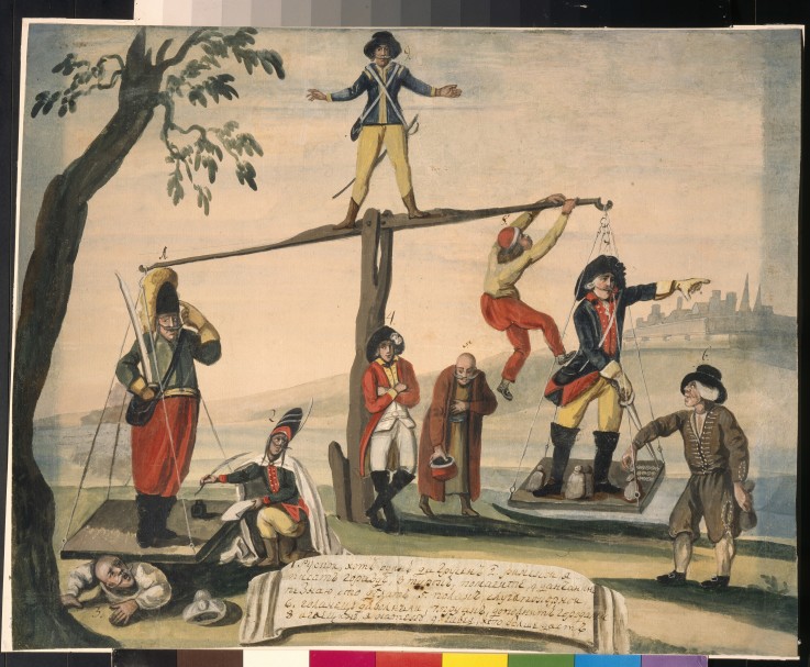 Allegory of Europe in 1791 od Unbekannter Künstler