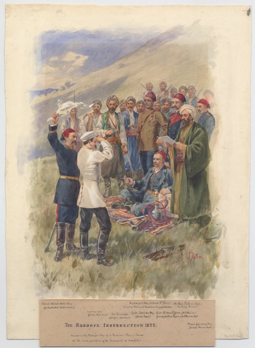 The April Uprising 1878. Negotiations at the headquarters of the insurgents od Unbekannter Künstler