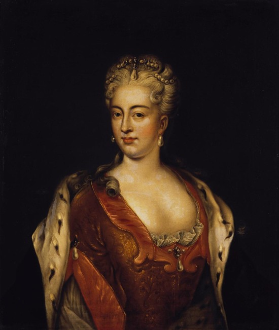 Portrait of Princess Charlotte Christine of Brunswick-Wolfenbüttel, wife of Tsarevich Alexei of Russ od Unbekannter Künstler