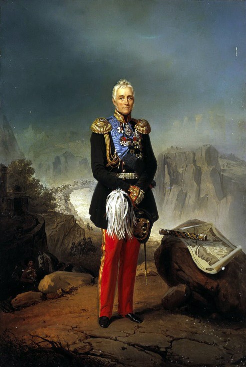 Portrait of Count Mikhail Vorontsov (1782-1856) od Unbekannter Künstler