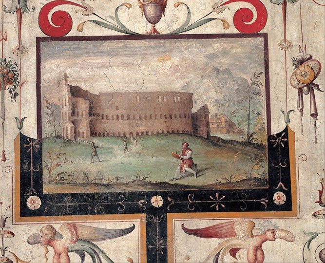 View of the Colosseum od Unbekannter Künstler