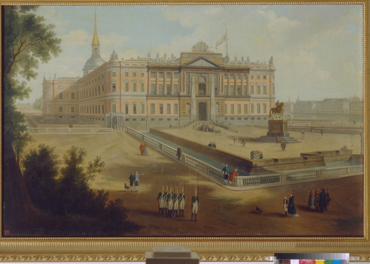 View of the Michael Palace in St. Petersburg od Unbekannter Künstler