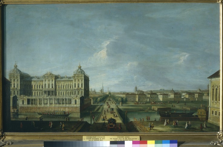 View of the Nevsky Prospekt and the Anichkov Palace od Unbekannter Künstler