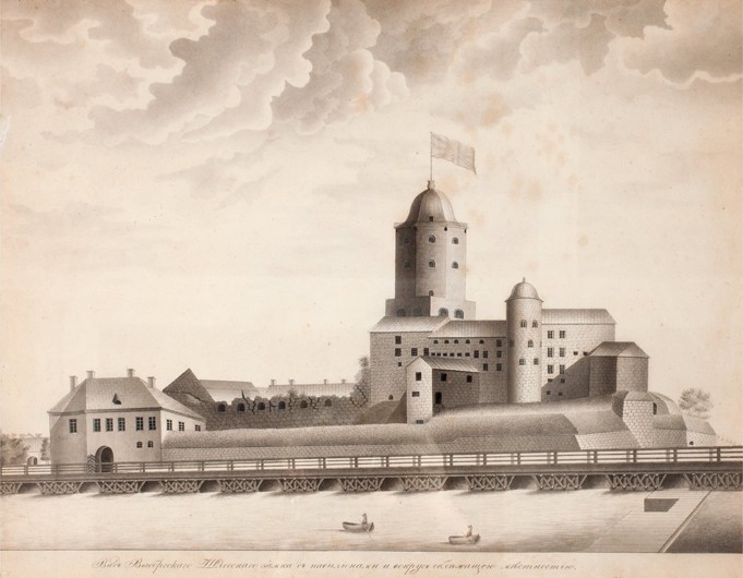 View of the Vyborg Castle od Unbekannter Künstler