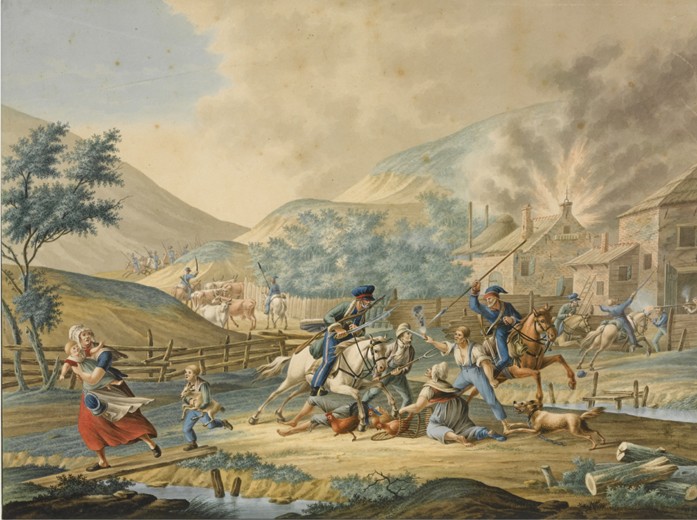 Anglo-Russian invasion of Holland in 1799 od Unbekannter Künstler