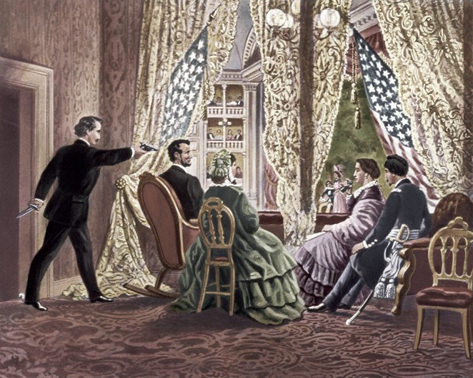 The Assassination of Abraham Lincoln od Unbekannter Künstler
