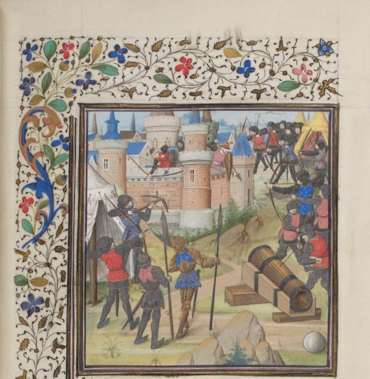 The Siege of Antioch. Miniature from the "Historia" by William of Tyre od Unbekannter Künstler