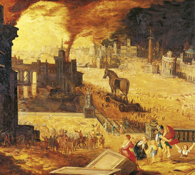 The Siege of Troy od Unbekannter Künstler