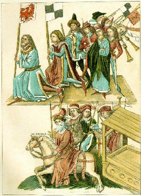 Frederick I receives Brandenburg (Copy of an Illustration from the Richental's illustrated chronicle