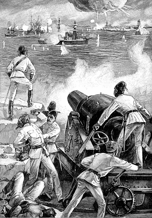 The Bombardment of Alexandria on 11 July 1882 od Unbekannter Künstler