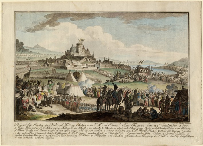 The Taking of Khotyn by Russian army on September 29, 1788 od Unbekannter Künstler