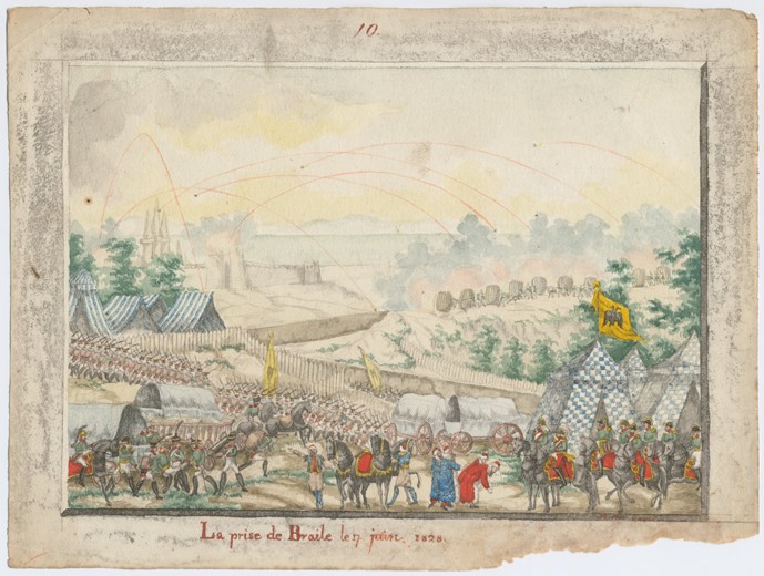 The Capture of the Brailov fortress on June 7, 1828 od Unbekannter Künstler