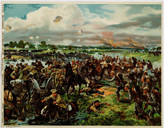 The First Battle of the Masurian Lakes od Unbekannter Künstler