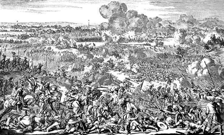 The Battle of Mollwitz on April 10, 1741 od Unbekannter Künstler