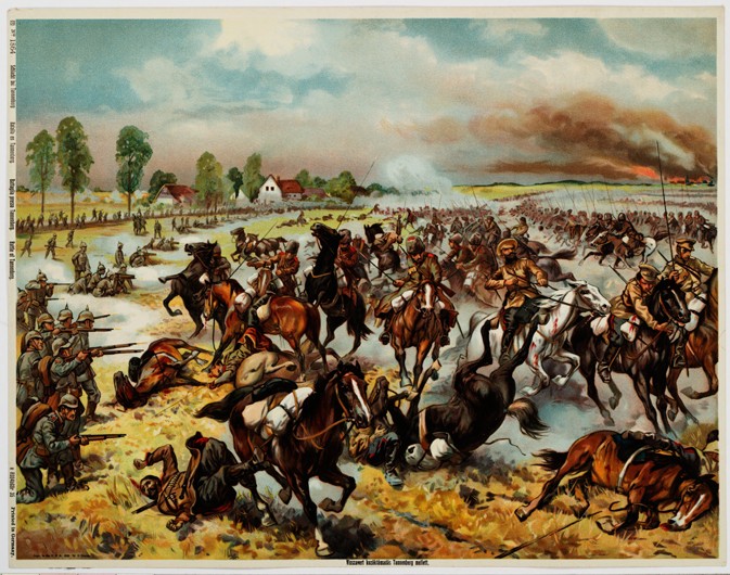The Battle of Tannenberg, August 1914 od Unbekannter Künstler