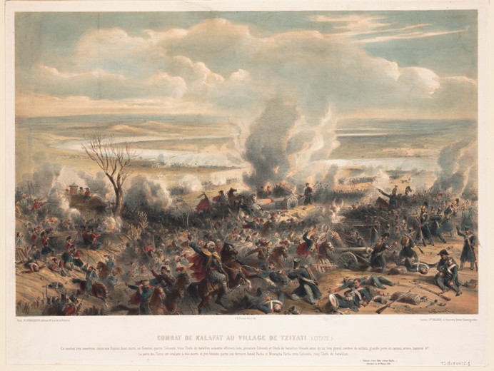 The Battle of Calafat on January 1854 od Unbekannter Künstler