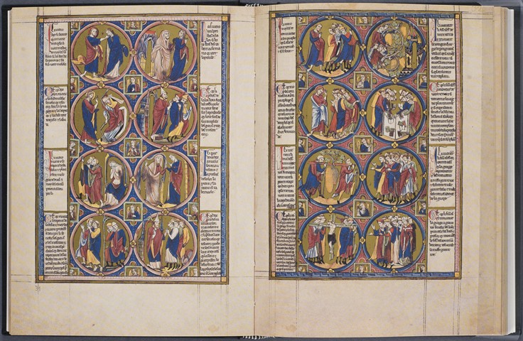 The Creation. Bible moralisée (Codex Vindobonensis 2554) od Unbekannter Künstler